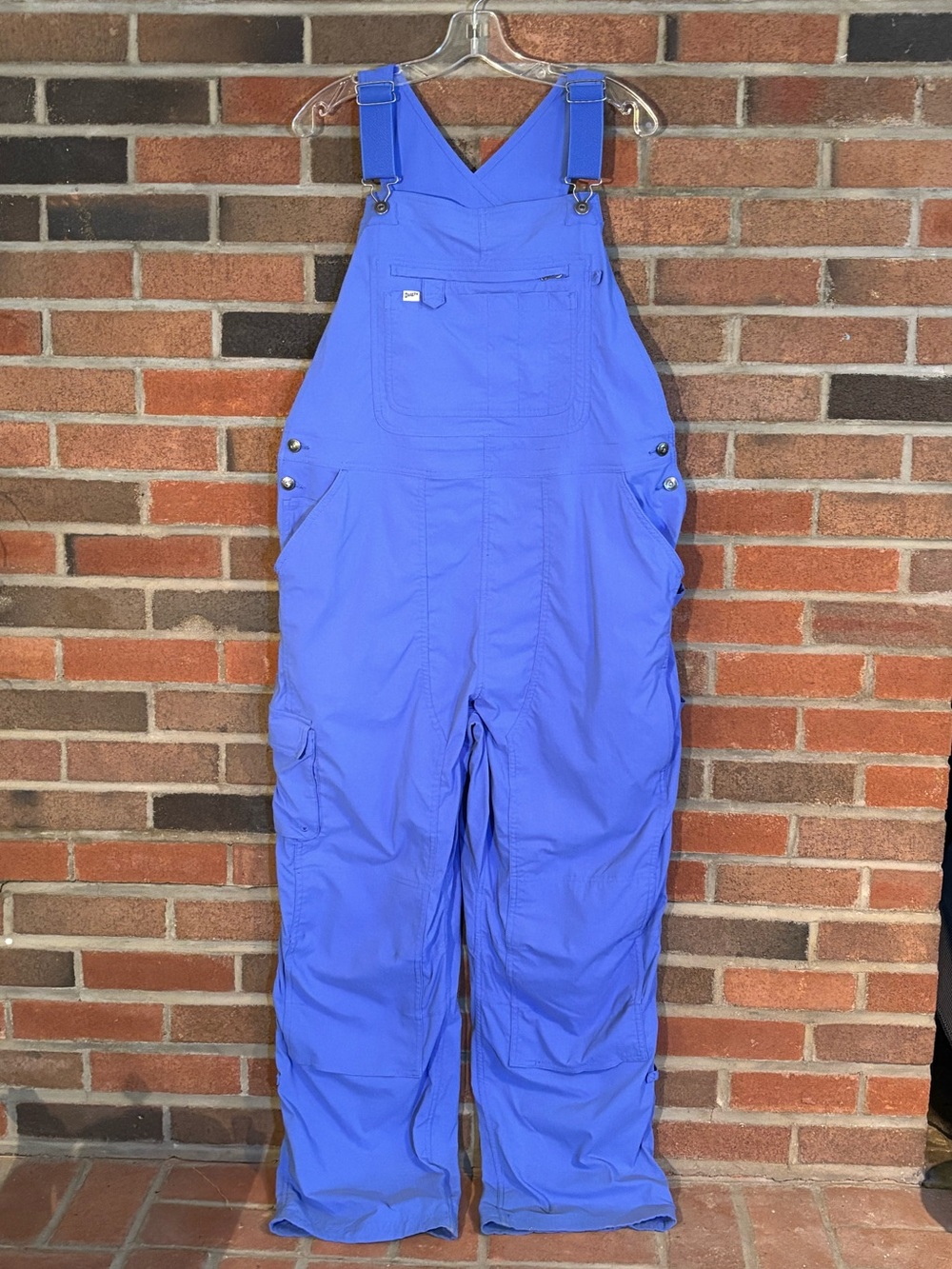 DULUTH TRADING Heirloom Gardening Bib Overalls CORNFLOWER BLUE xl